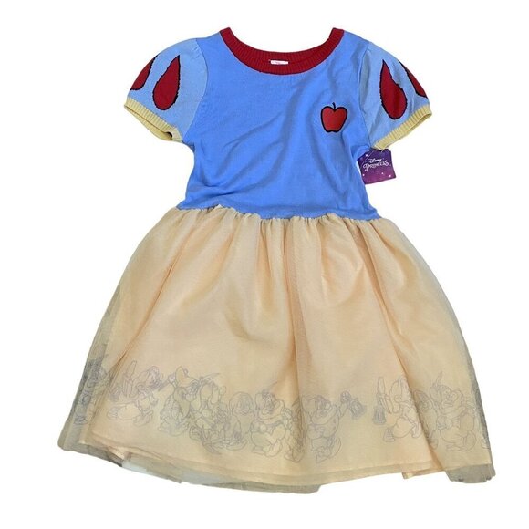 Target Girls' Snow White Seven Dwarfs Cosplay Dress Light Blue Yellow Size XL - Picture 2 of 12